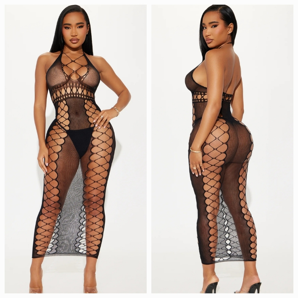 Fishnet Bodycon Dress